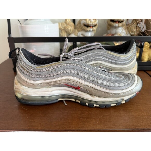 Size 9 - Nike Air Max 97 OG QS 2017 Silver Bullet Pre-Owned - Picture 5 of 9